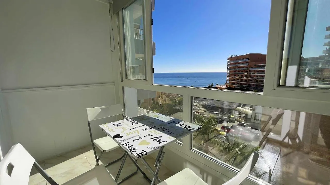 Pool And Beach In Benalmadena Apartment Spain